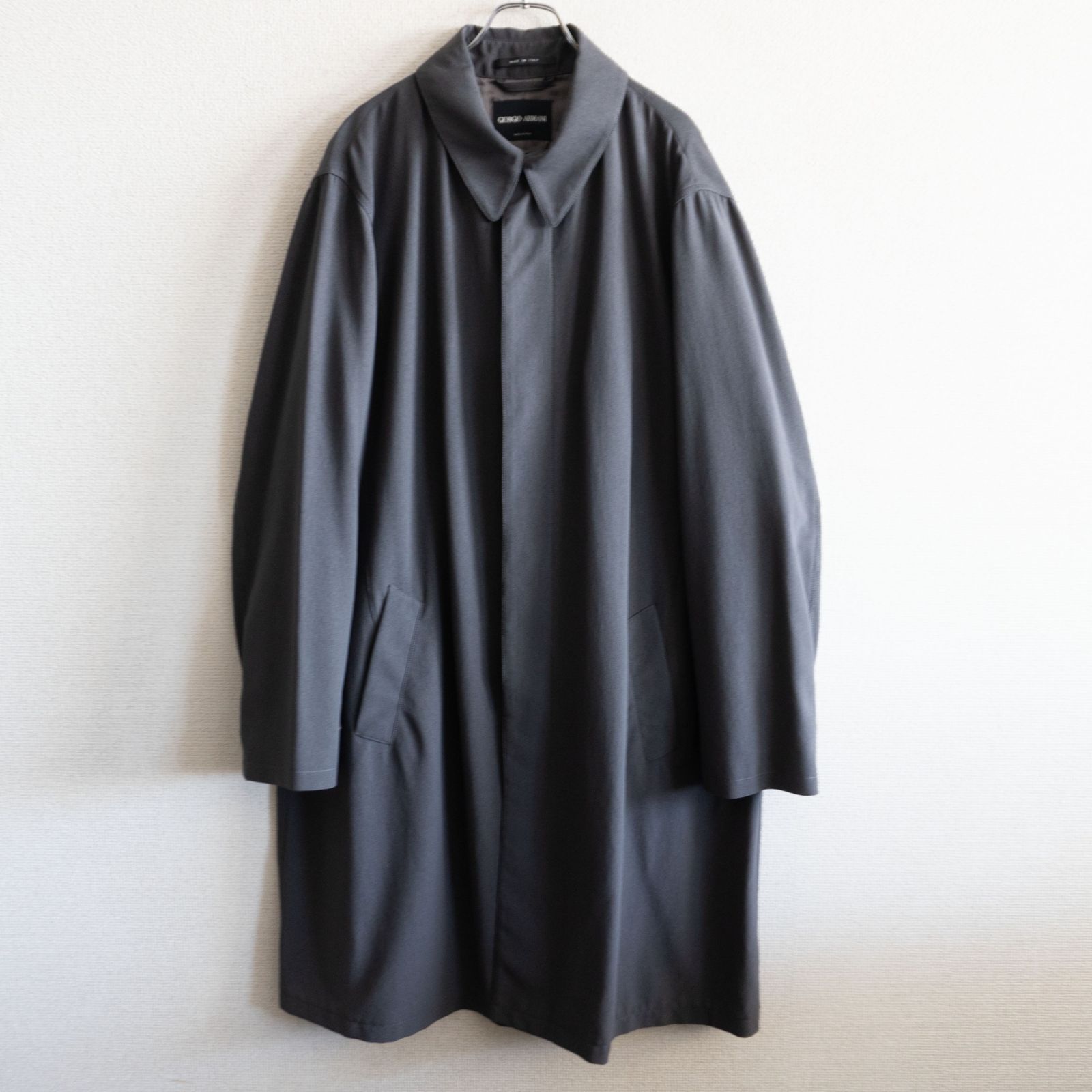 【GIORGIO ARMANI【STAIN COLLAR OVER COAT】54 グレー ジョルジオアルマーニ s2603005 GIORGIO ARMANI【STAIN COLLAR OVER COAT】54 グレー ジョルジオ