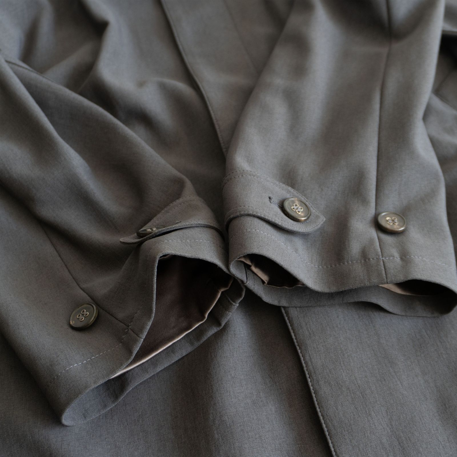GIORGIO ARMANI【STAIN COLLAR OVER COAT】54 グレー ジョルジオ