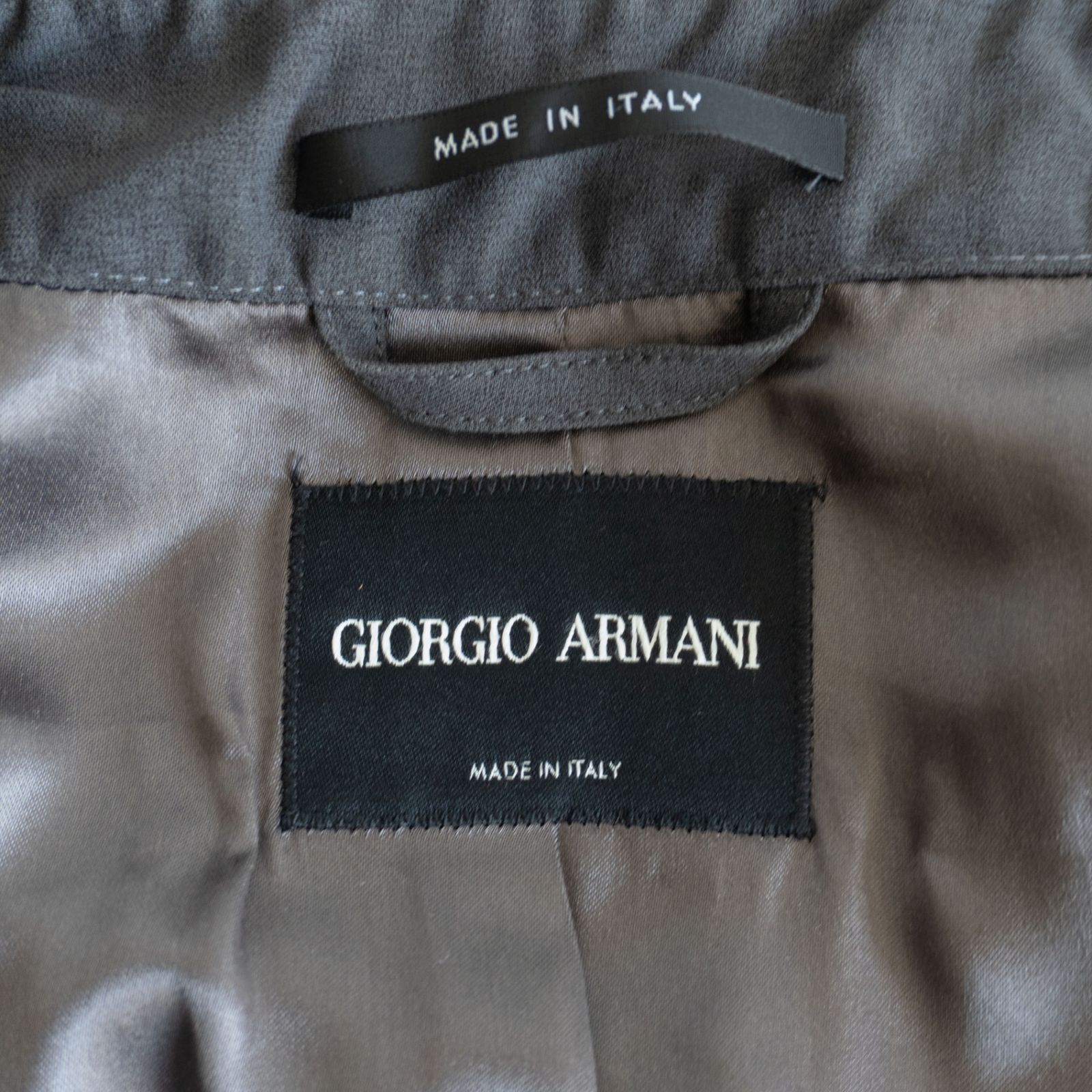【GIORGIO ARMANI【STAIN COLLAR OVER COAT】54 グレー ジョルジオアルマーニ s2603005 GIORGIO ARMANI【STAIN COLLAR OVER COAT】54 グレー ジョルジオ