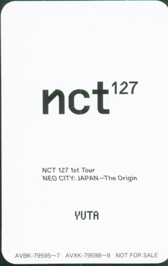 NCT127 2019 NEO CITY The Origin YUTA トレーディングカード - メルカリ
