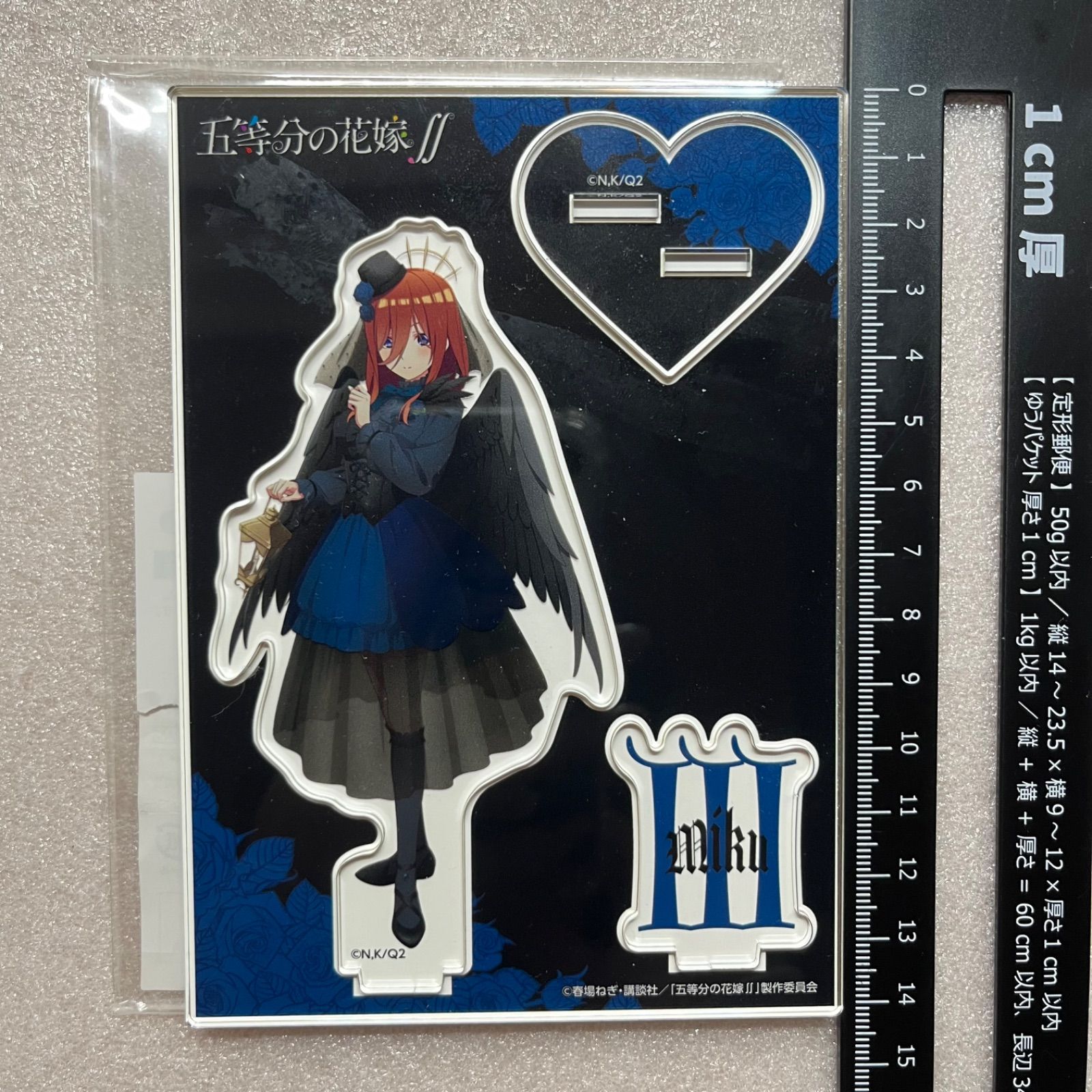 中野三玖 アクリルスタンド アクリルフィギュア 堕天使 五等分の花嫁 