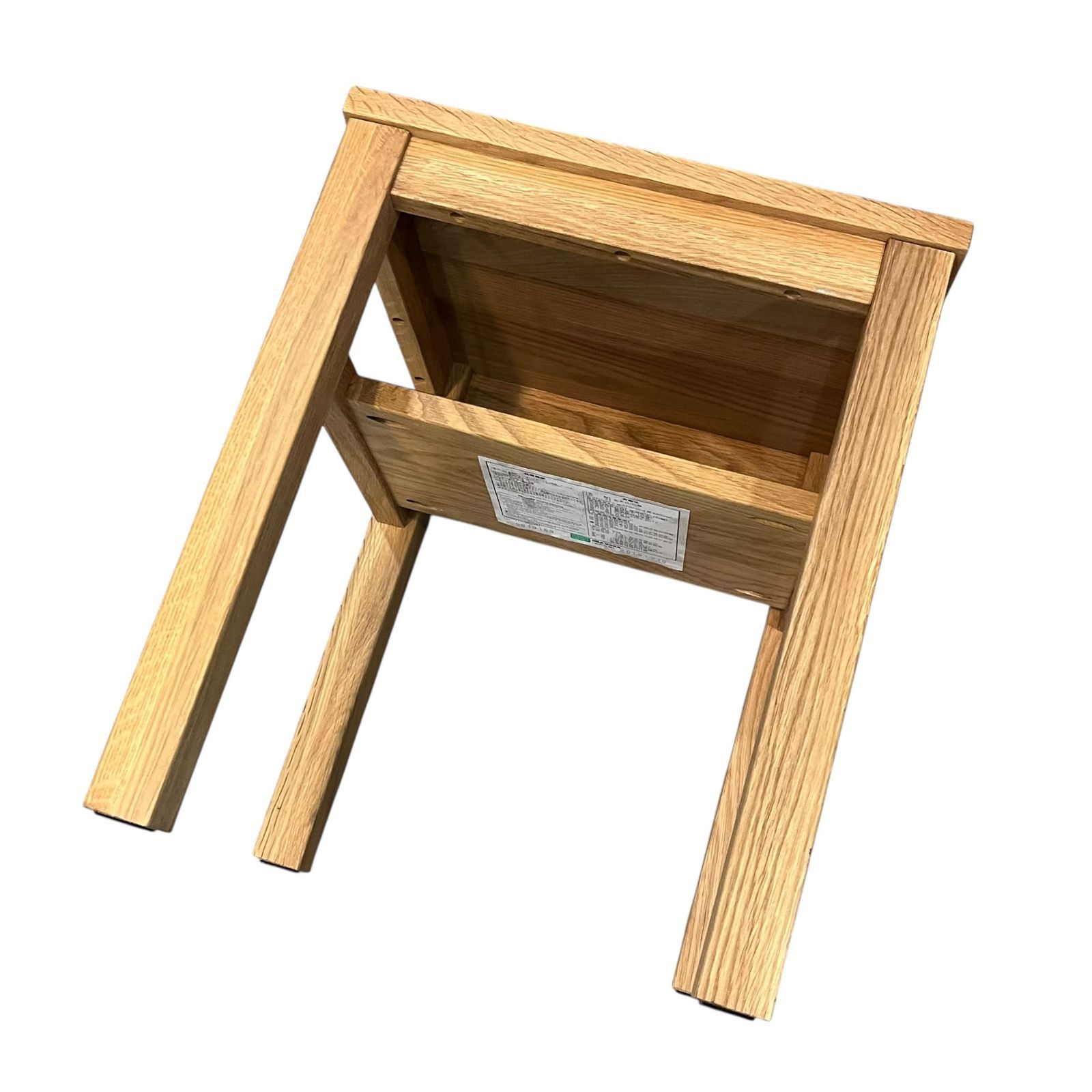 中古○MUJI/無印良品○無垢材 サイドテーブル ベンチ 板座オーク材