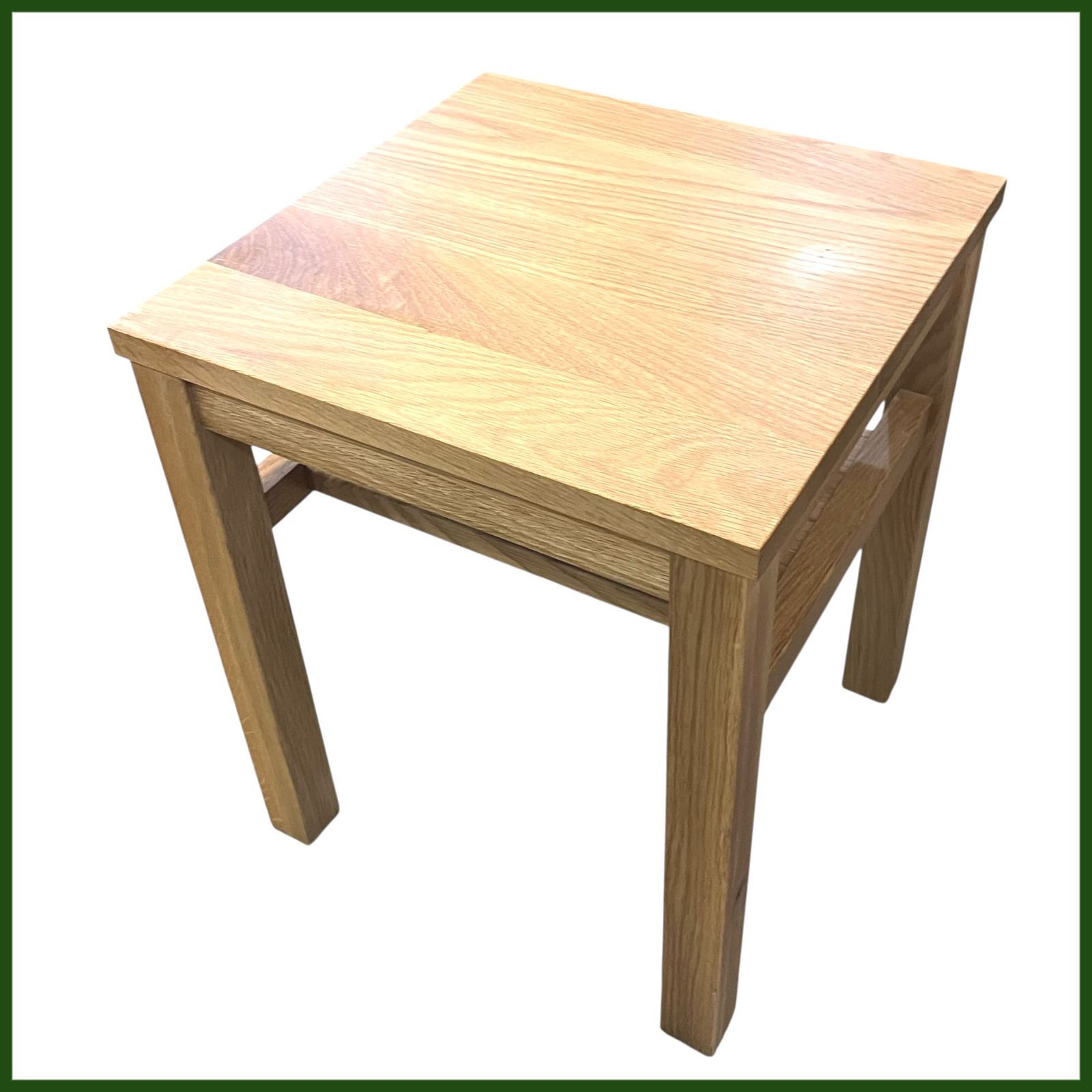 中古○MUJI/無印良品○無垢材 サイドテーブル ベンチ 板座オーク材