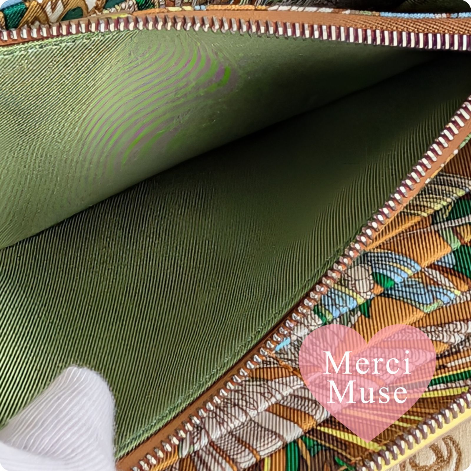 ❤未使用品❤アザップロング シルクイン ライム エプソン エルメス D刻印 長財布 MerciMuse メルシーミューズ ❤未使用品❤アザップロング シルクイン ライム エプソン エルメス D刻印 長財布 MerciMuse メルシーミューズ