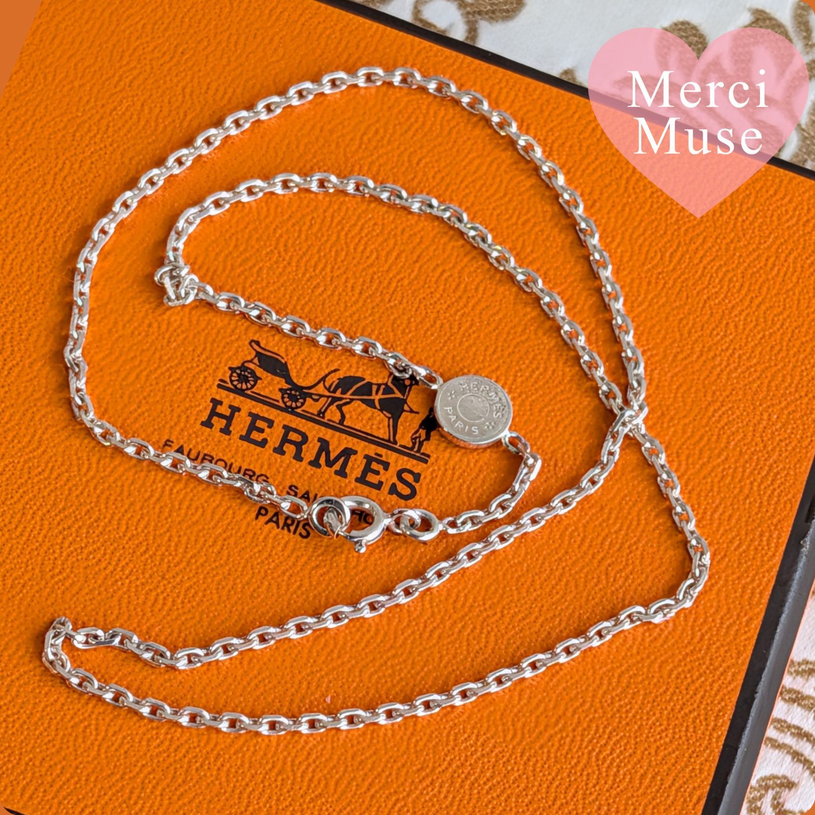 お得なお品＊セリエシルバーネックレス SILVER925 4.6g エルメス 