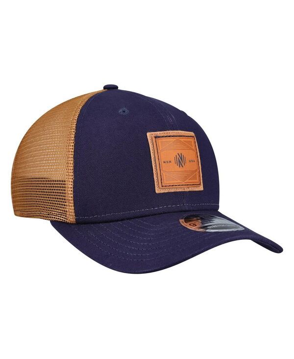 ニューエラ メンズ アクセサリー 帽子 ロゴ New Era Mens Navy Nashville SC Debossed Logo 9SEVENTY Stretch Snap Adjustable Hat Navy ネイビー