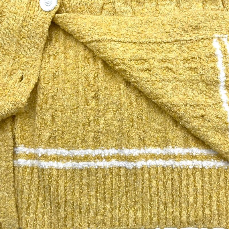 シャネル CHANEL ライオンボタンロングニットカーディガン P72177