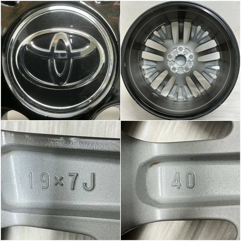 中古 19インチ アルミ トヨタ 40系 ヴェルファイア 純正 4本セット