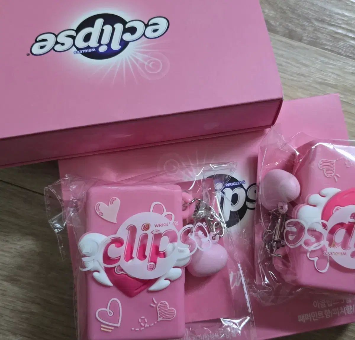 エクリプス Seven ELEVEN ホワイトデー 企画パック キーホルダー セット ピンク シリコンケース キーチェーン