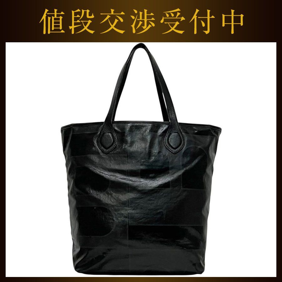 バリー トートバッグ ブラック 軽い PVC レザー 中古 BALLY - メルカリ