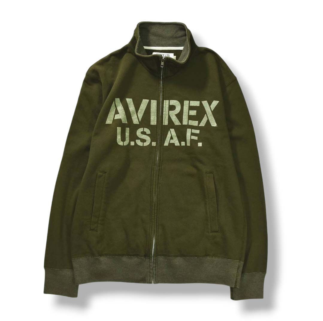 定番】 アヴィレックス AVIREX US AIR FORCE プリント ジップアップ 