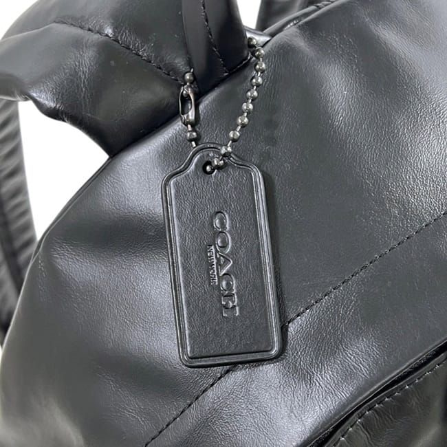 コーチ リュック ブラック CR75 美品 レザー 中古 COACH 軽い 黒