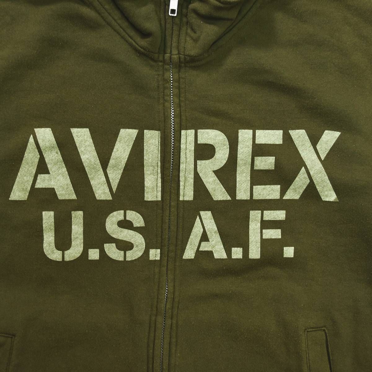 定番】 アヴィレックス AVIREX US AIR FORCE プリント ジップアップ 