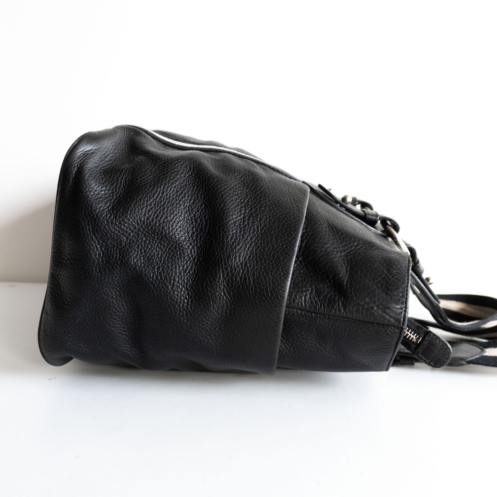 定番】BALLY 【レザー トートバッグ】ブラック トレインスポッティング