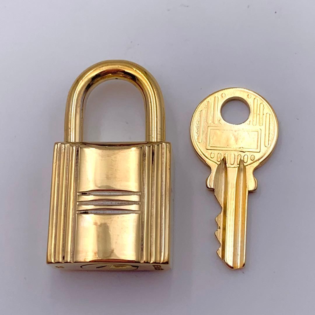 エルメス カデナ 24Kメッキ No.120 120番 鍵付き カデナキー