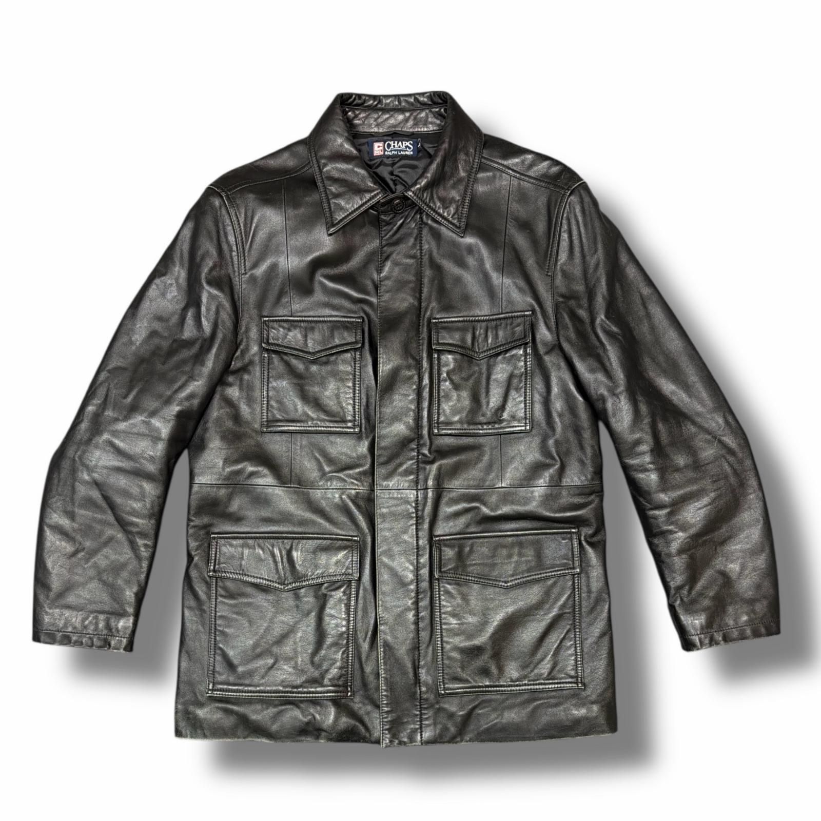 CHAPS RALPH LAUREN レザーカバーオール ジャケット ブルゾン 