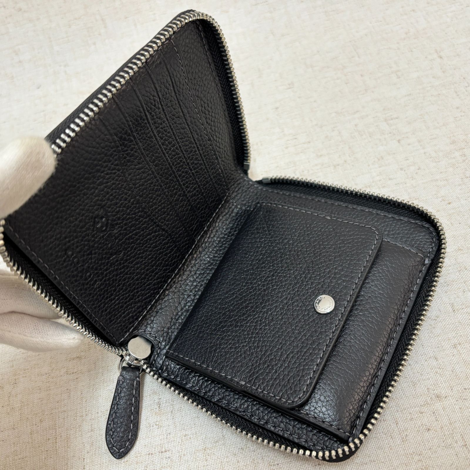 COACH コーチ 二つ折り財布 ジップ アラウンド コイン ウォレット