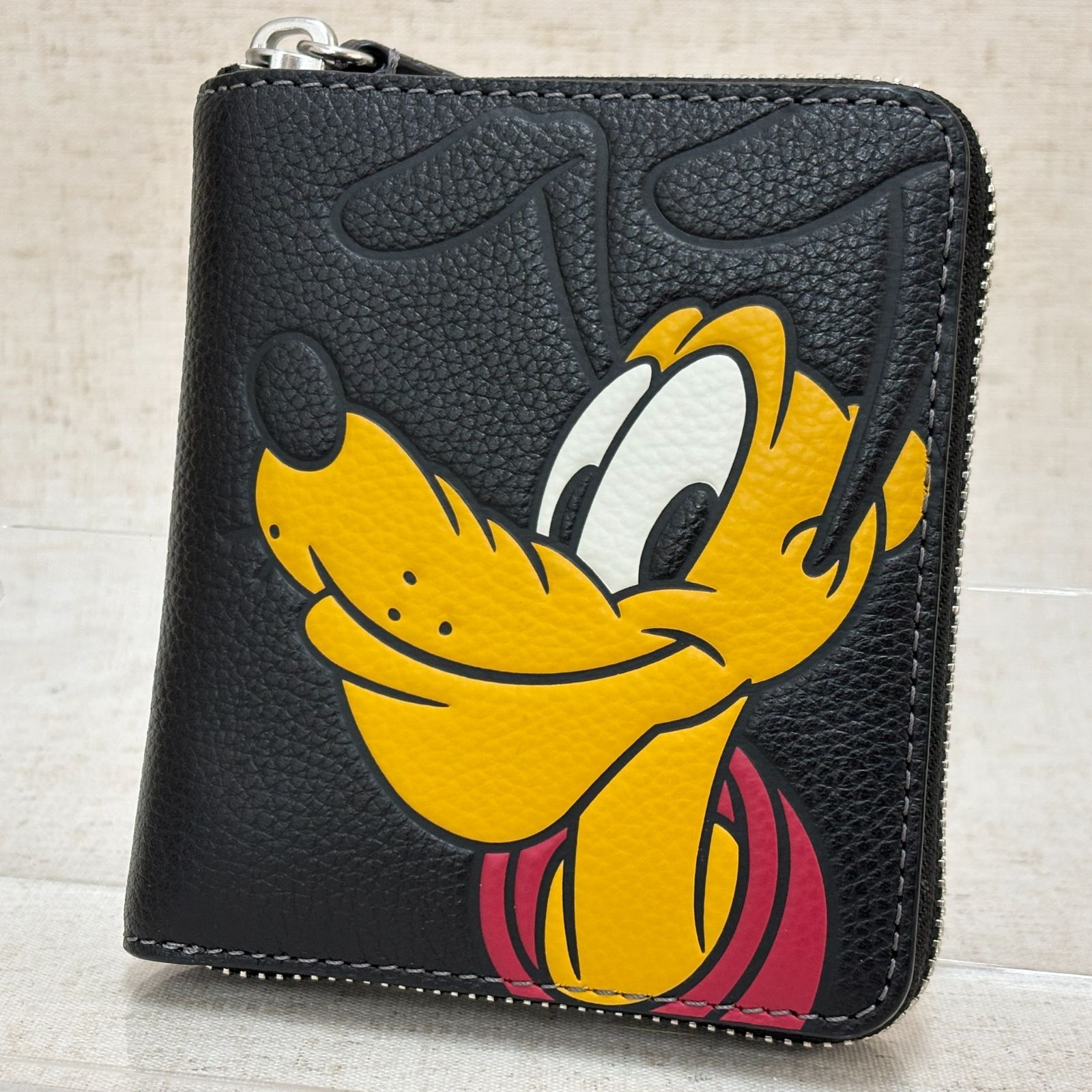ディズニーDISNEY×COACHコーチジップアラウンドウォレットプルート COACH コーチ 二つ折り財布 ジップ アラウンド コイン ウォレット