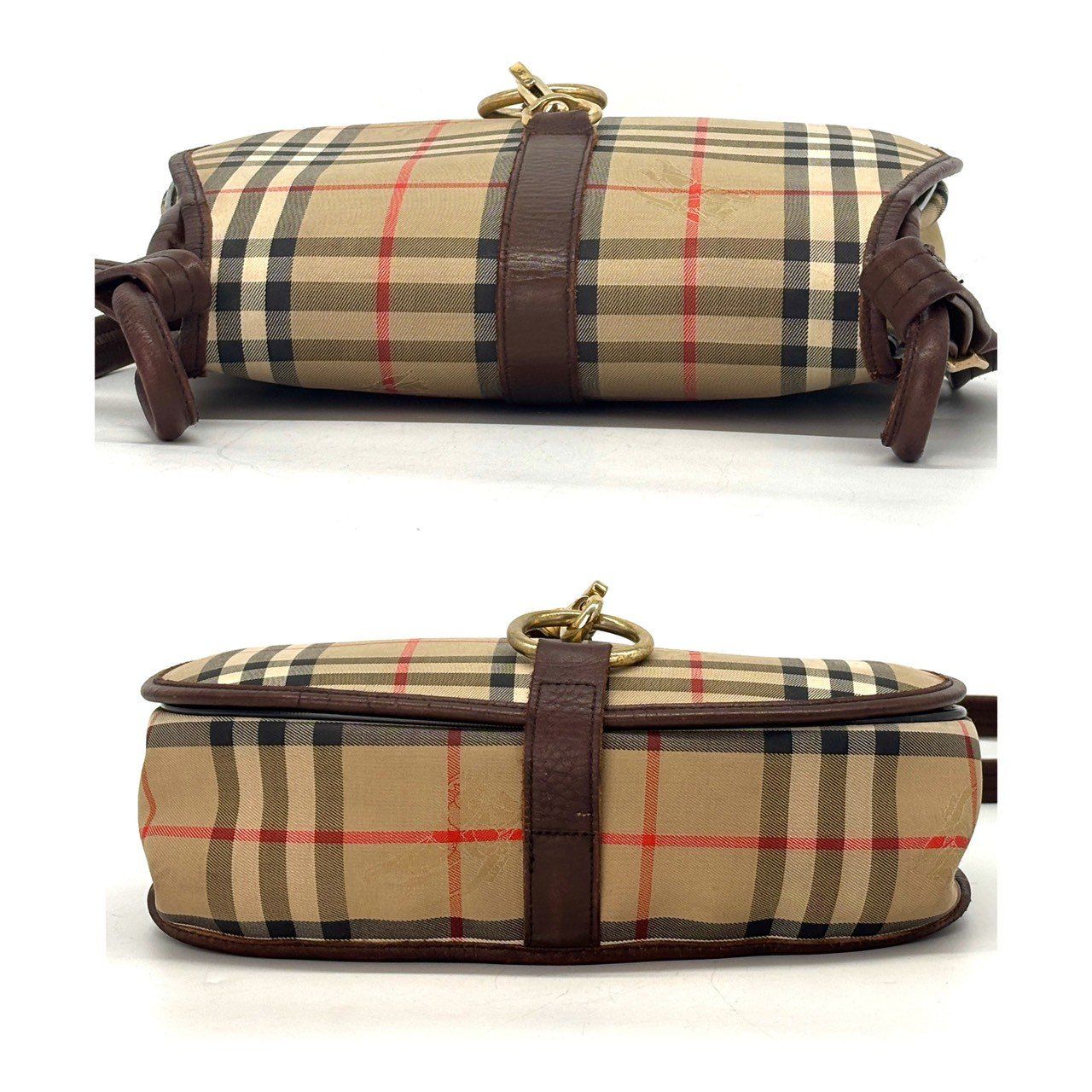 まめノバチェック ショルダーバッグ シャドーホース ホースビット BURBERRY ショルダーバッグ ノバチェック シャドーホース ホースビット