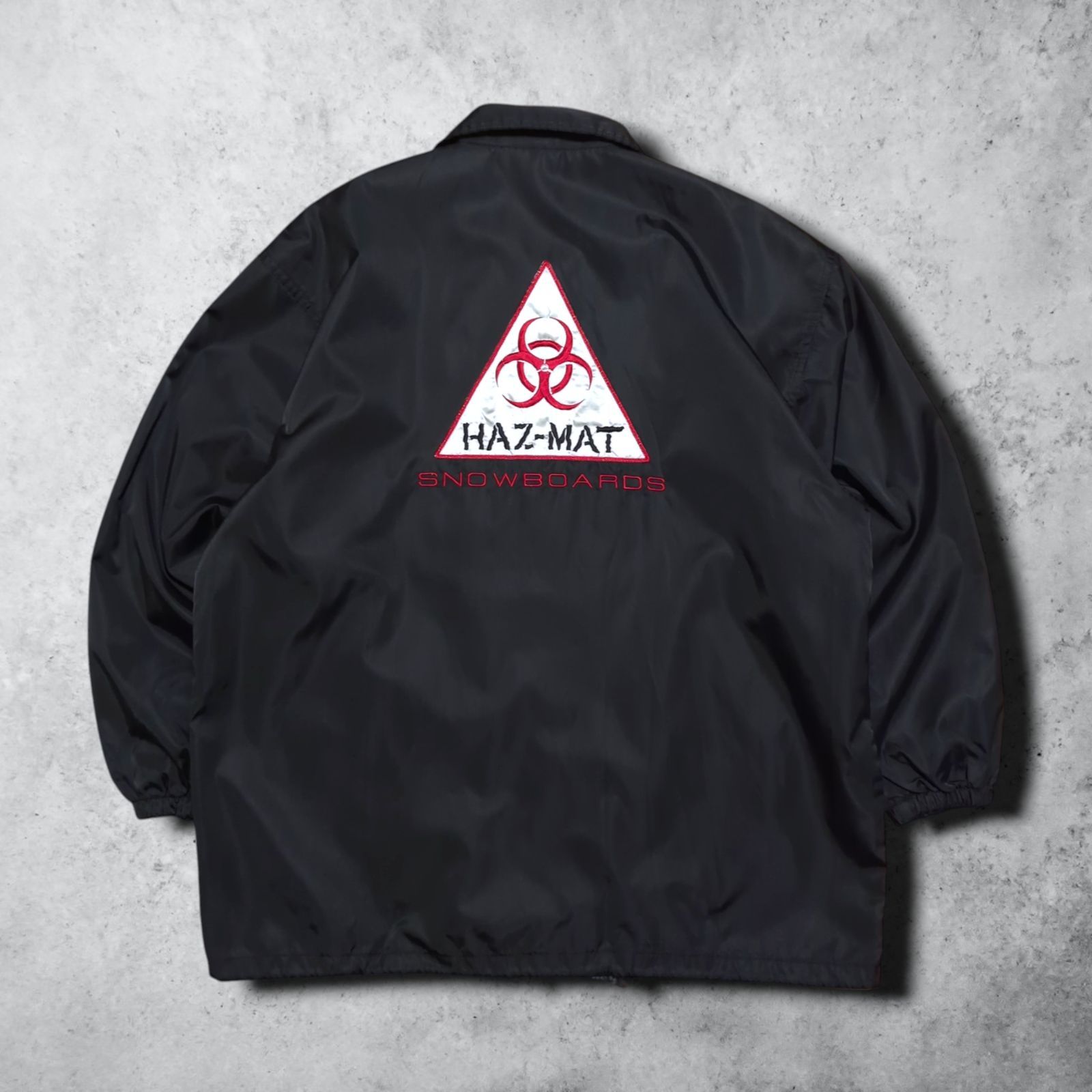 HAZMAT バイオハザード BIOHAZARD ロゴ ナイロン コーチジャケット