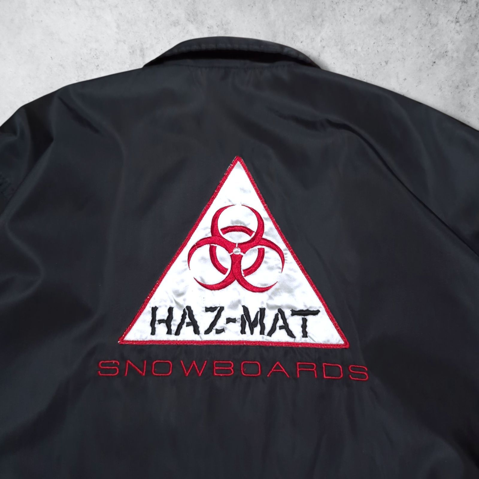 HAZMAT バイオハザード BIOHAZARD ロゴ ナイロン コーチジャケット
