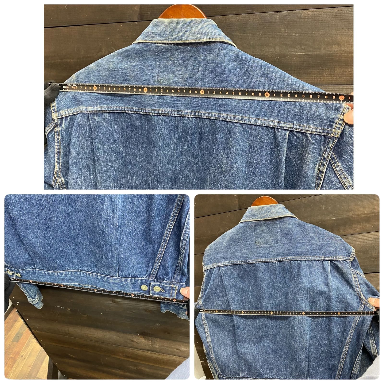 リーバイス Levi's 50's 507XX 2nd 革パッチ ハギ付き 帯下シングル 銅