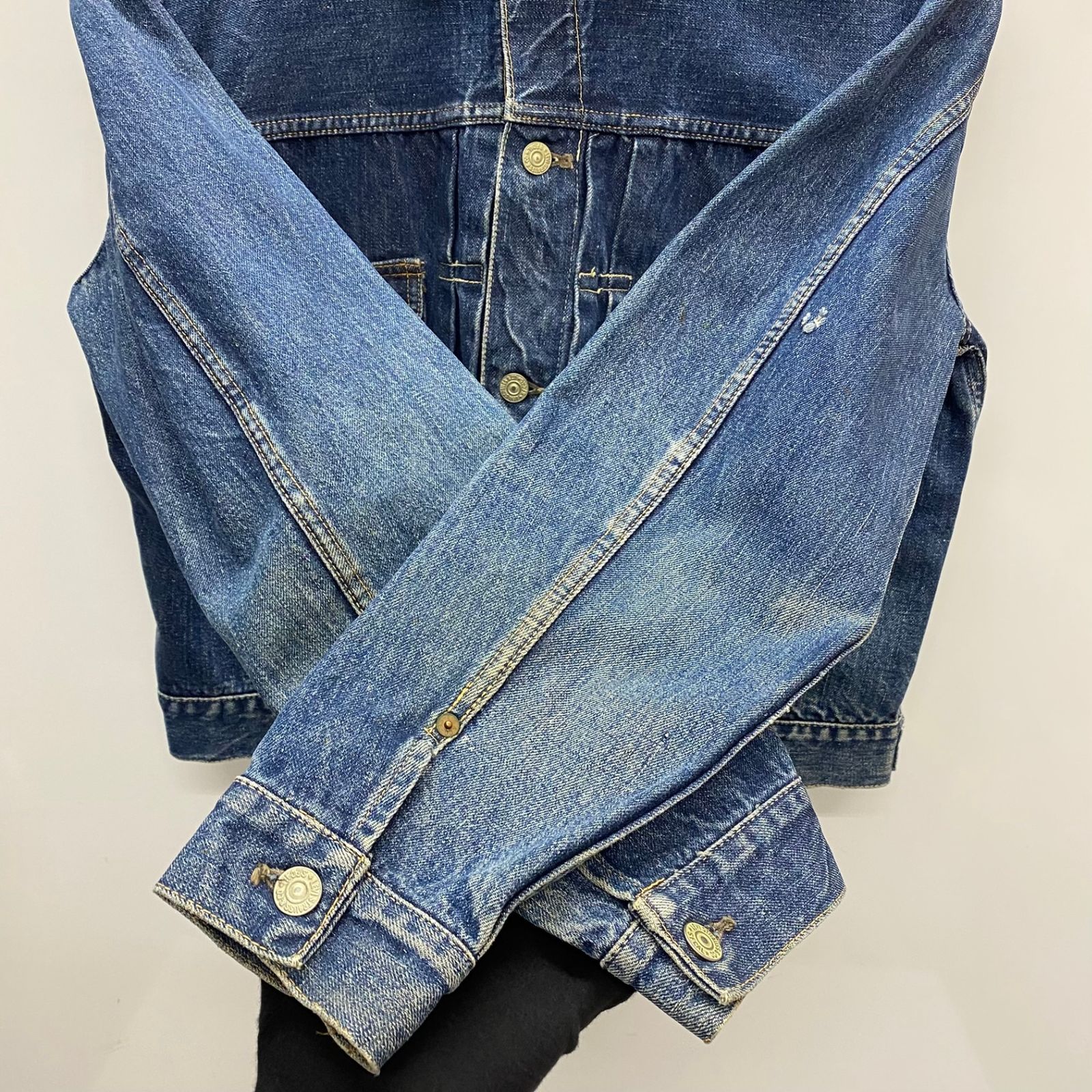 リーバイス Levi's 50's 507XX 2nd 革パッチ ハギ付き 帯下シングル 銅