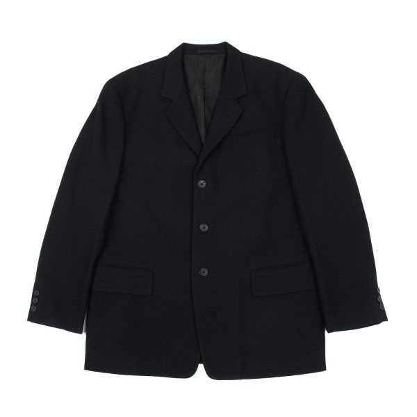 ワイズフォーメンY's for men ウール3Bノッチドラペルジャケット 黒M ワイズフォーメンY's for men ウール3Bノッチドラペルジャケット 黒M