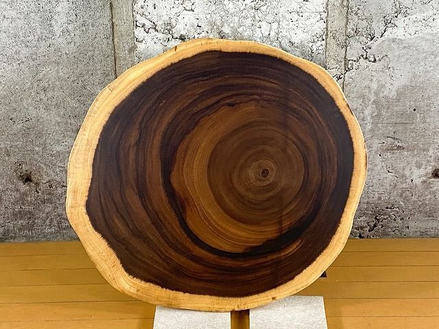 モンキーポッド一枚板 輪切り 厳選Aランク材 55～61.5cm No.692 ロー