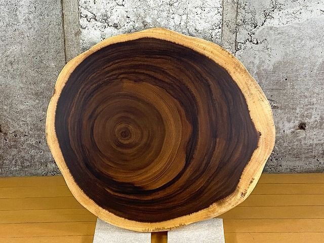 モンキーポッド一枚板 輪切り 厳選Aランク材 55～61.5cm No.692 ロー