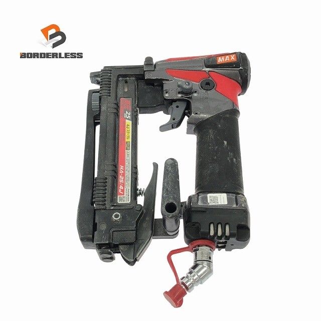 ☆中古品☆MAX マックス 高圧 ステープル用エアネイラ HA-25/4J 幅4mm 長さ25mm エアタッカー エアータッカー エア工具124412