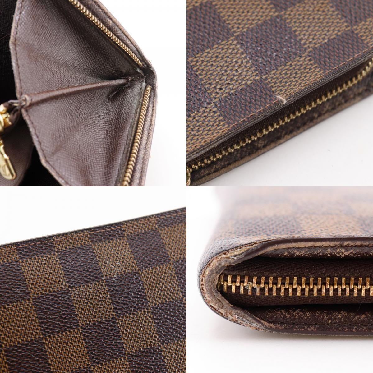 LOUIS VUITTON】ルイ・ヴィトン ポルト・モネ・ジップ N61728 ダミエ