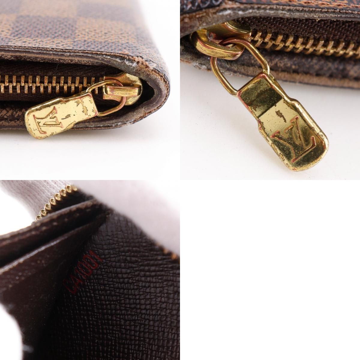 LOUIS VUITTON】ルイ・ヴィトン ポルト・モネ・ジップ N61728 ダミエ