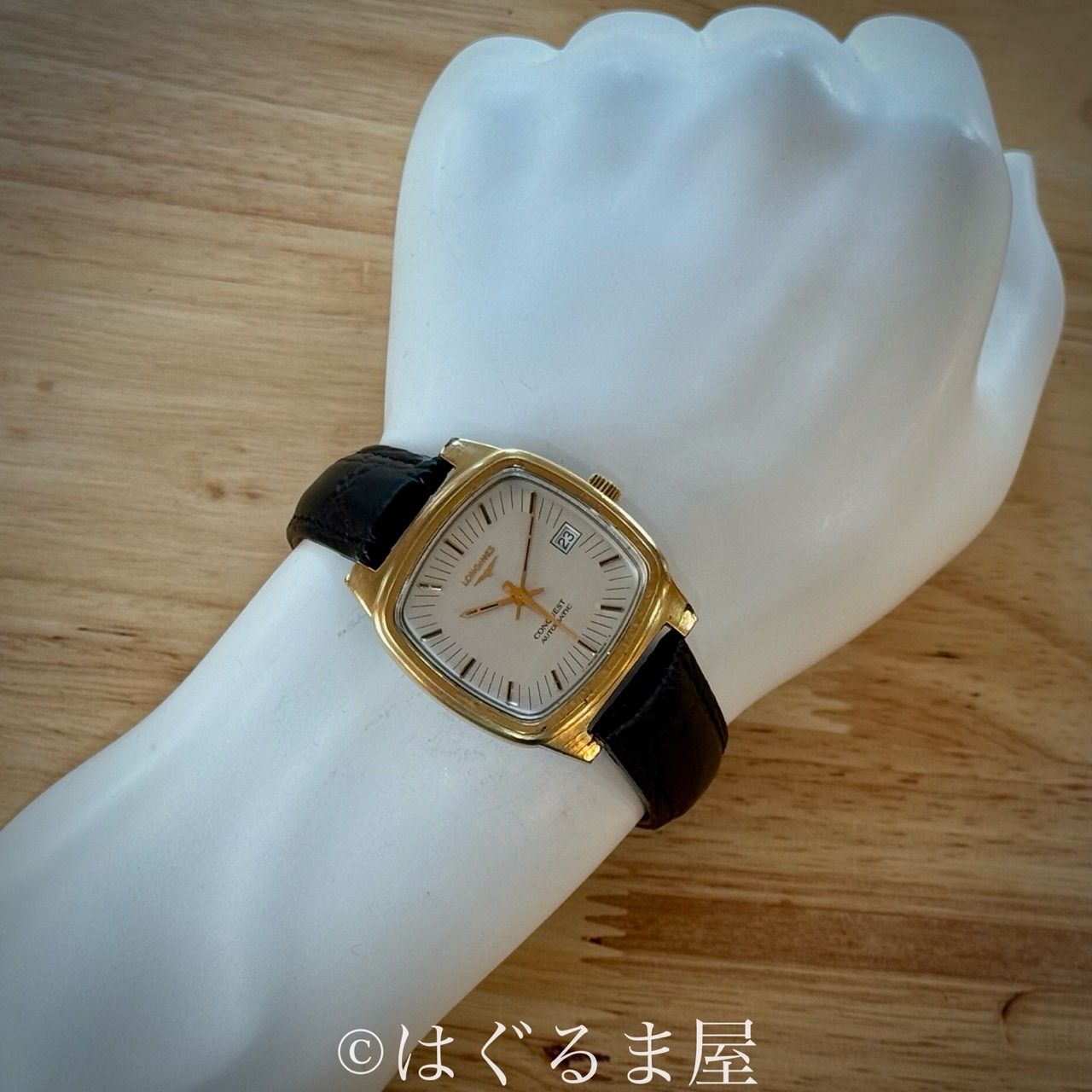 1970年代製造 ロンジン コンクエスト 金貼ケース自動巻 メンズウォッチ 