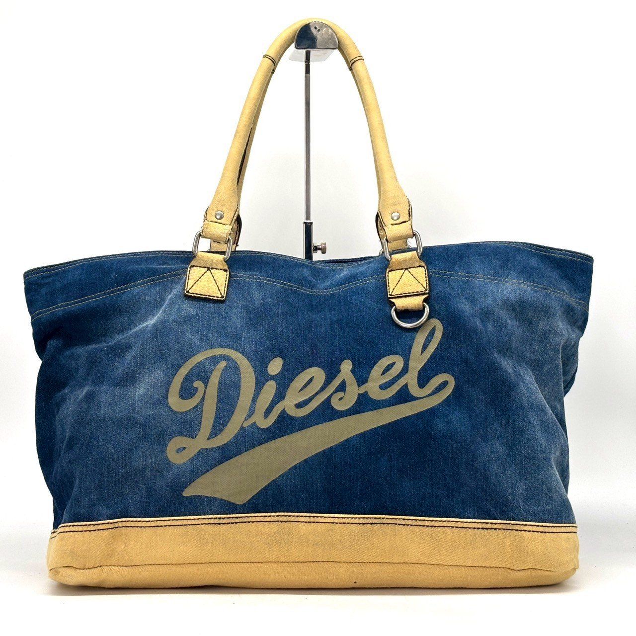 背中で語るデニム】 DIESEL トートバッグ デニム ビッグロゴ