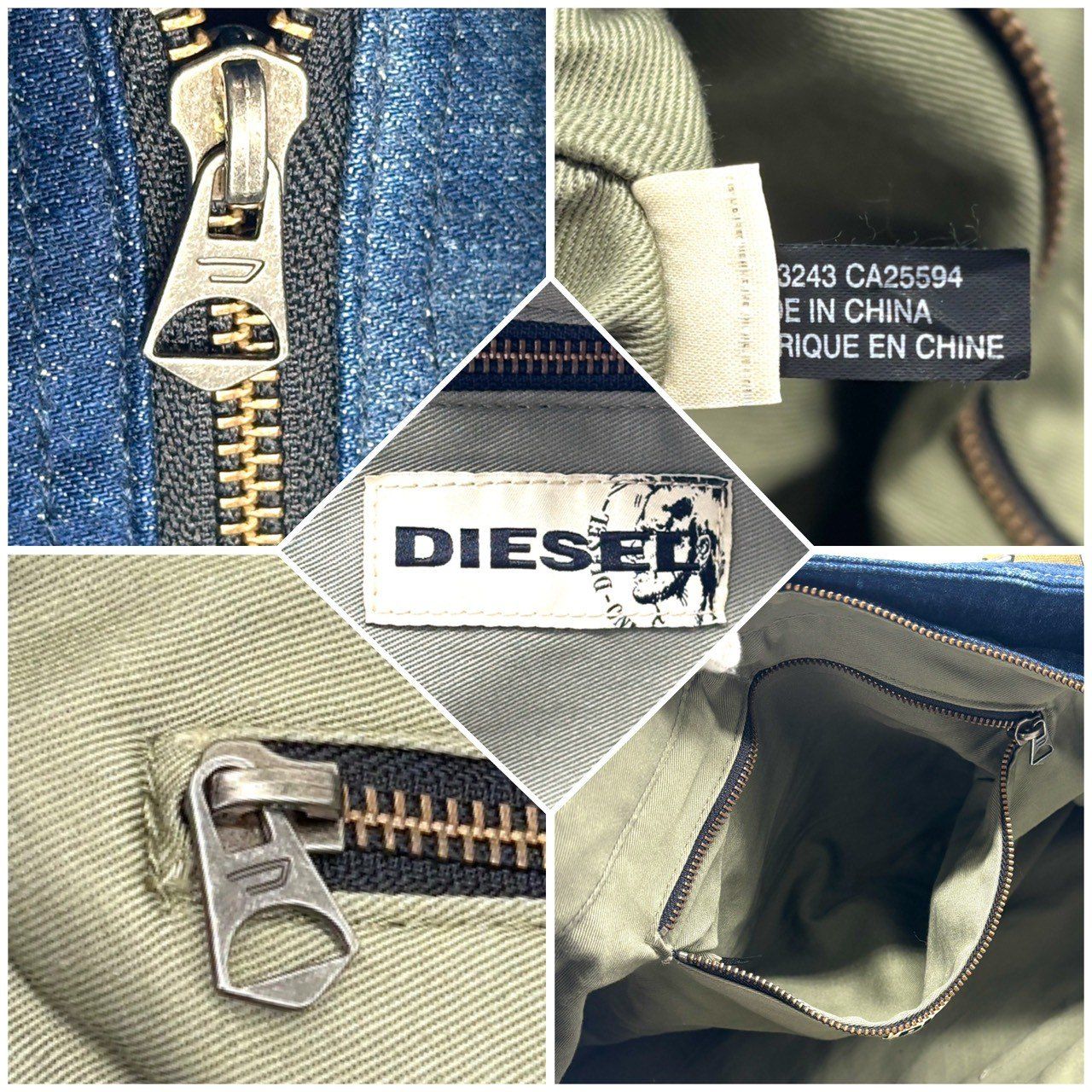 背中で語るデニム】 DIESEL トートバッグ デニム ビッグロゴ