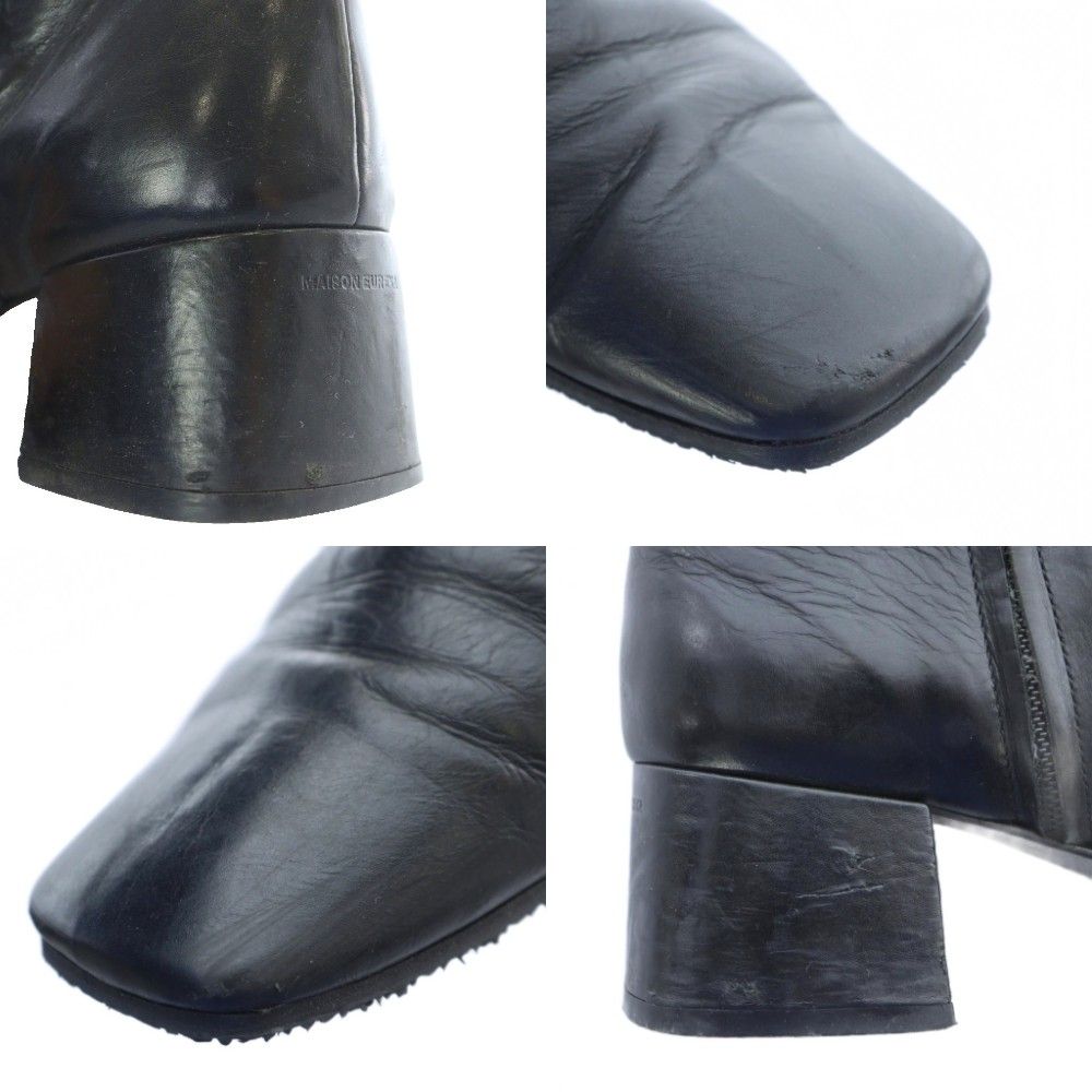 メゾンエウレカ MAISON EUREKA SQUARE TOE SHORT BOOTS 057 スクエア