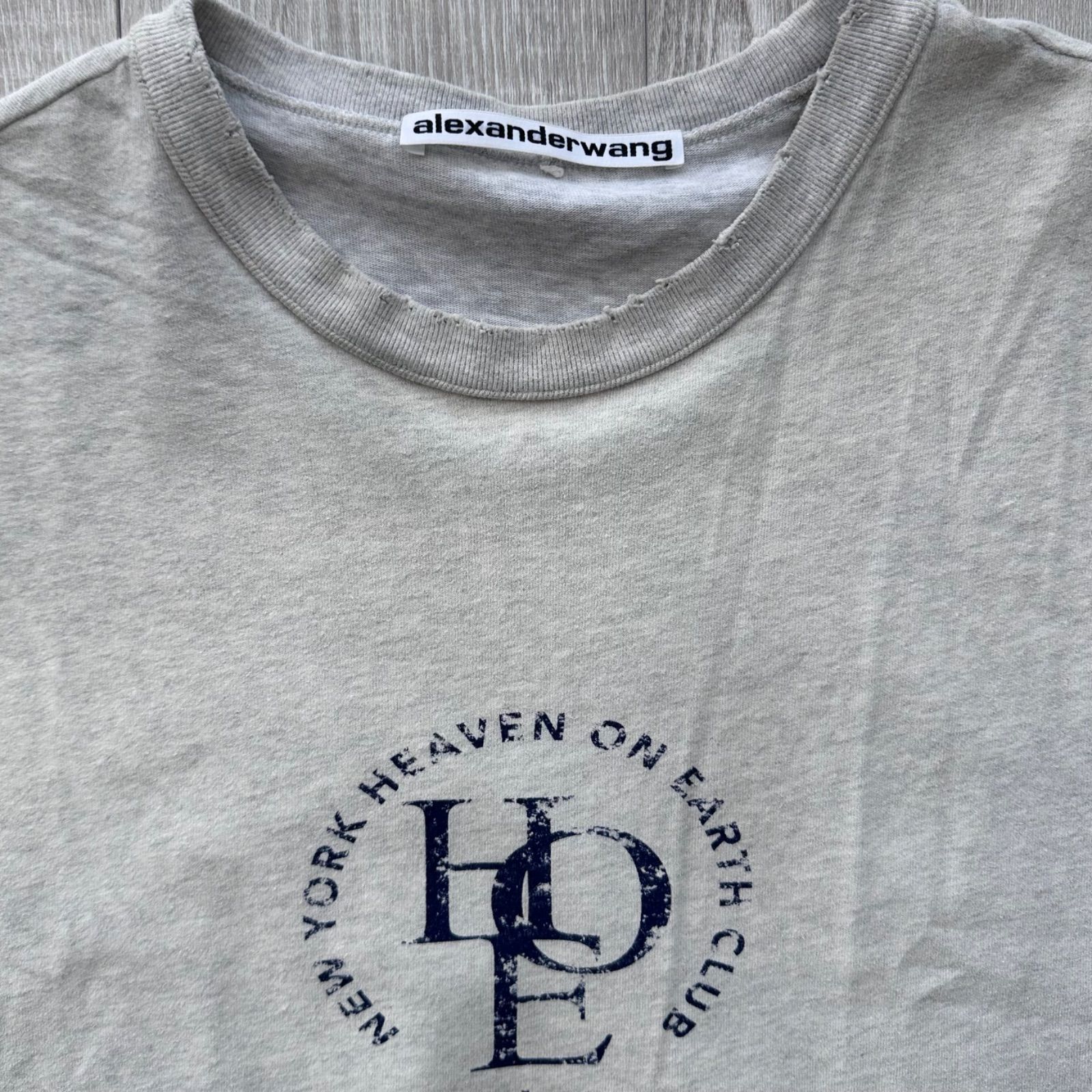 ALEXANDER WANG UCC2251809 ロゴ ノースリーブTシャツ XL ライトグレー 