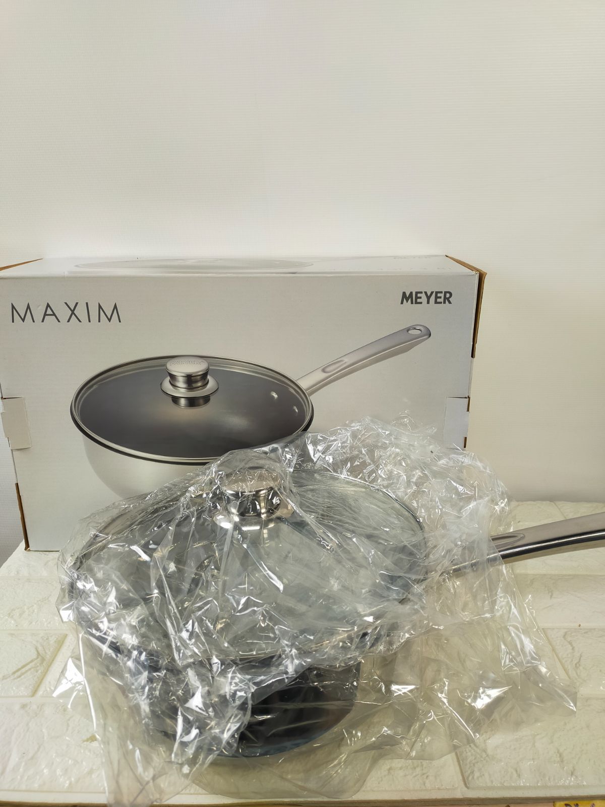 マイヤー マキシム SS 蓋付ディープパン 24cm 3.8L 4QT IH 200V MXS