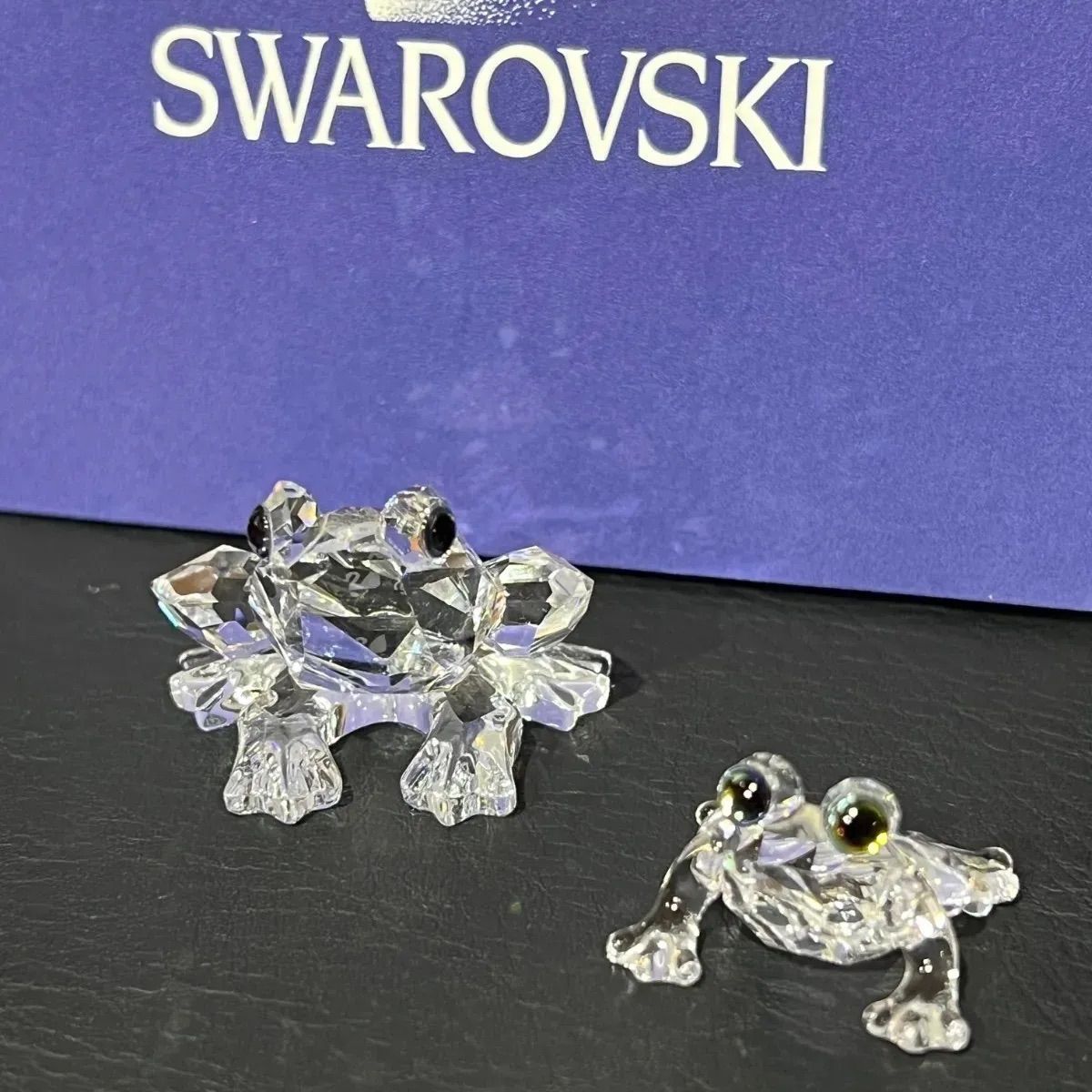 SWAROVSKI スワロフスキー ベイビー フロッグ＆2006年廃盤品カエル ２個セット