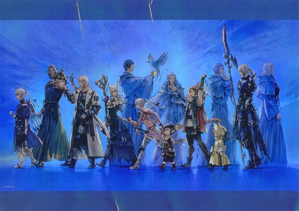 中古】原画イラストボード ファイナルファンタジーXIV オーロラアート