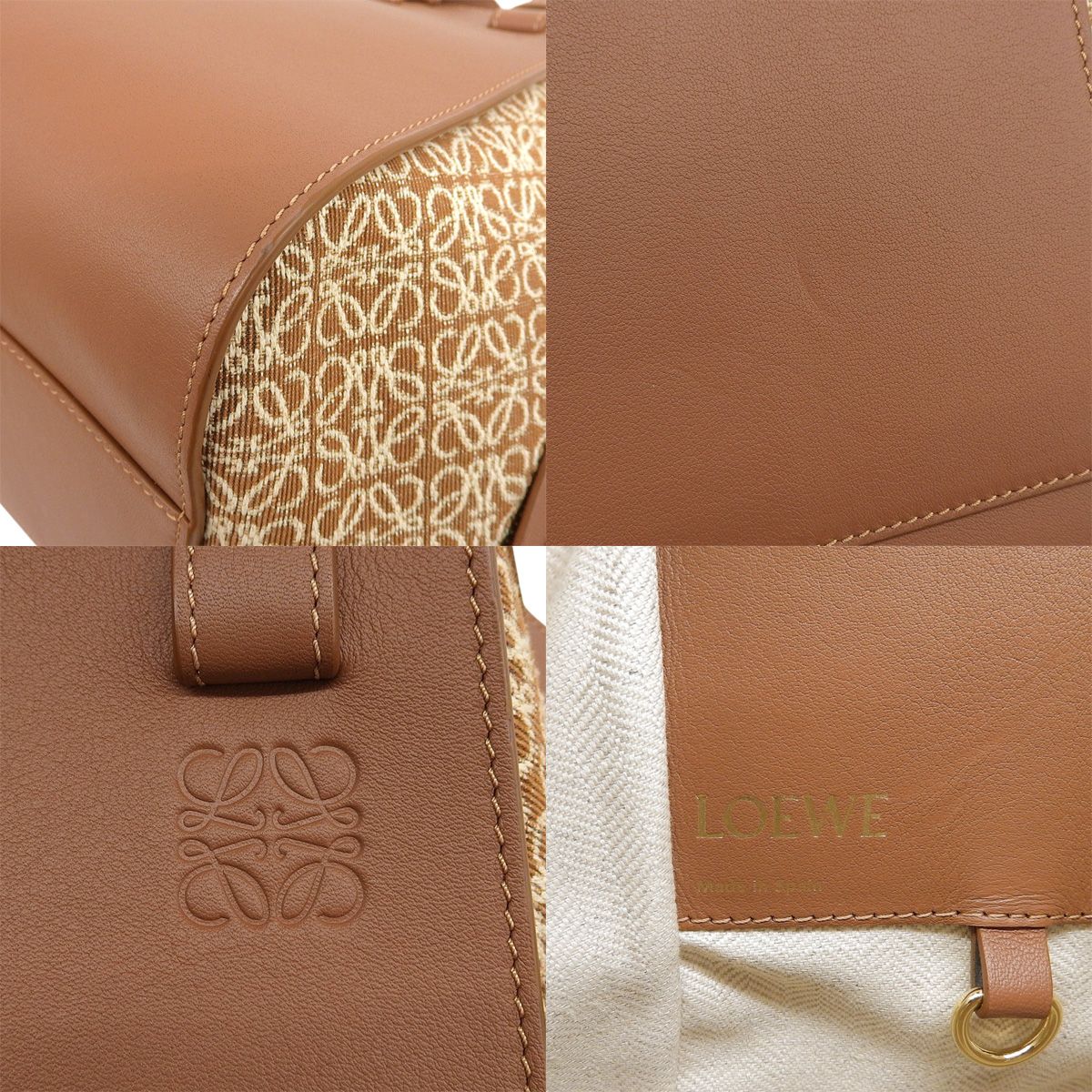 LOEWE(ロエベ) ハンモックバッグ スモール ハンドバッグ アナグラム 