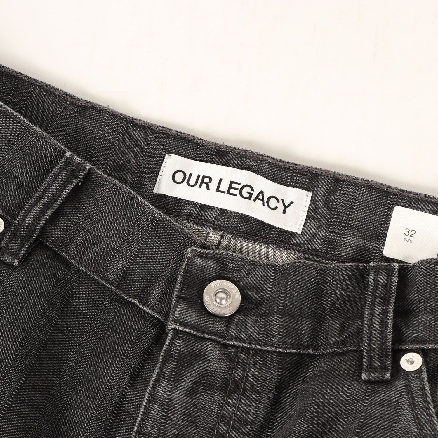 美品】OUR LEGACY アワー レガシー パンツ ブラックインディゴ サイズ