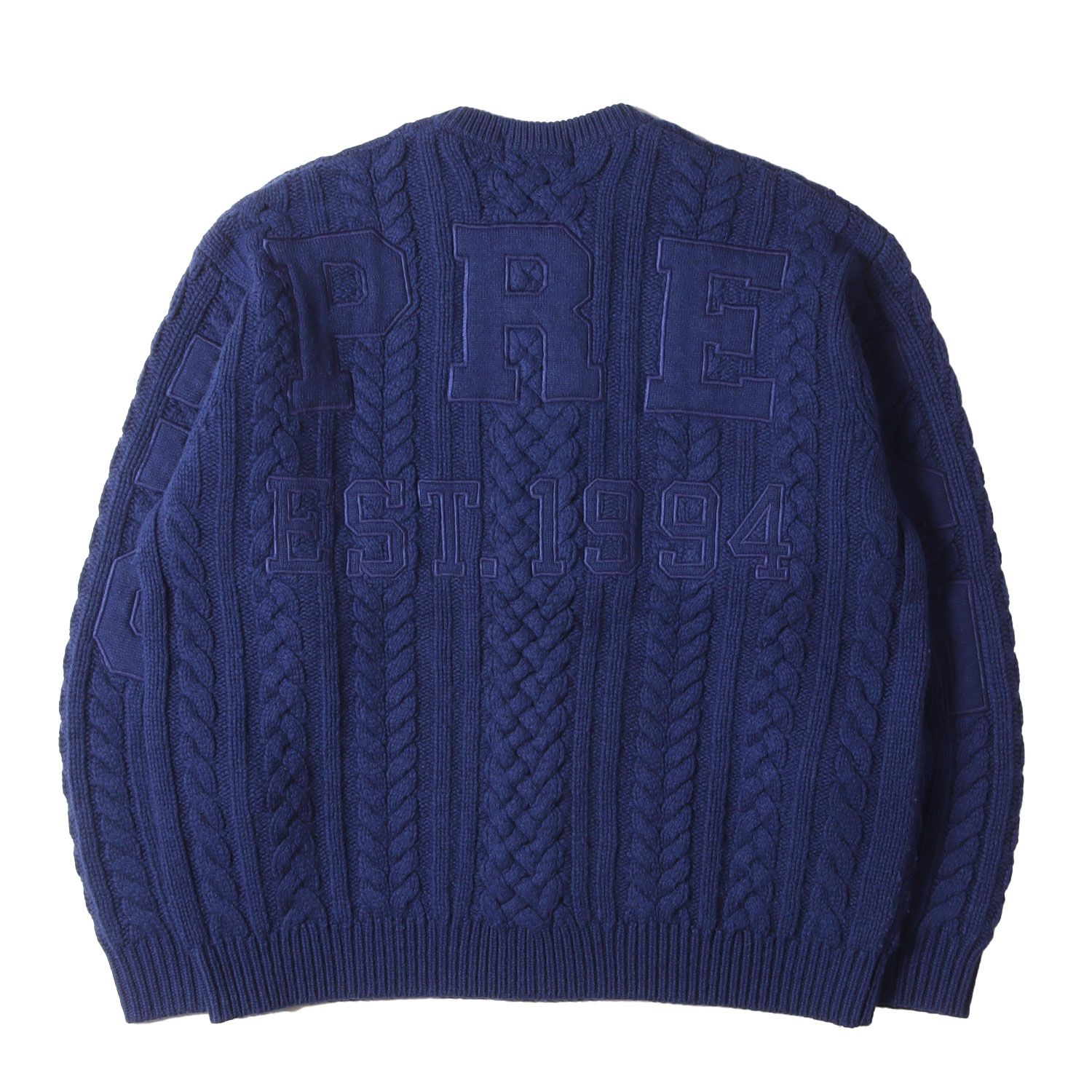 Supreme シュプリーム ニット ネイビー 紺 サイズ:L | 23AW ビッグロゴ 