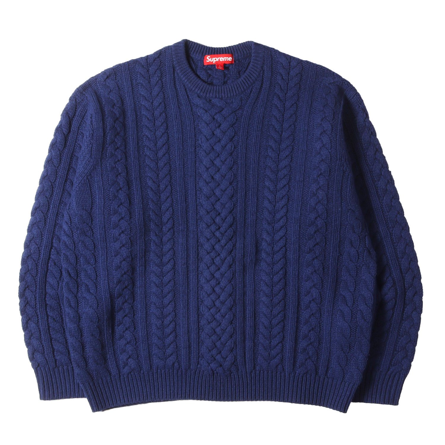 Supreme シュプリーム ニット ネイビー 紺 サイズ:L | 23AW ビッグロゴ 