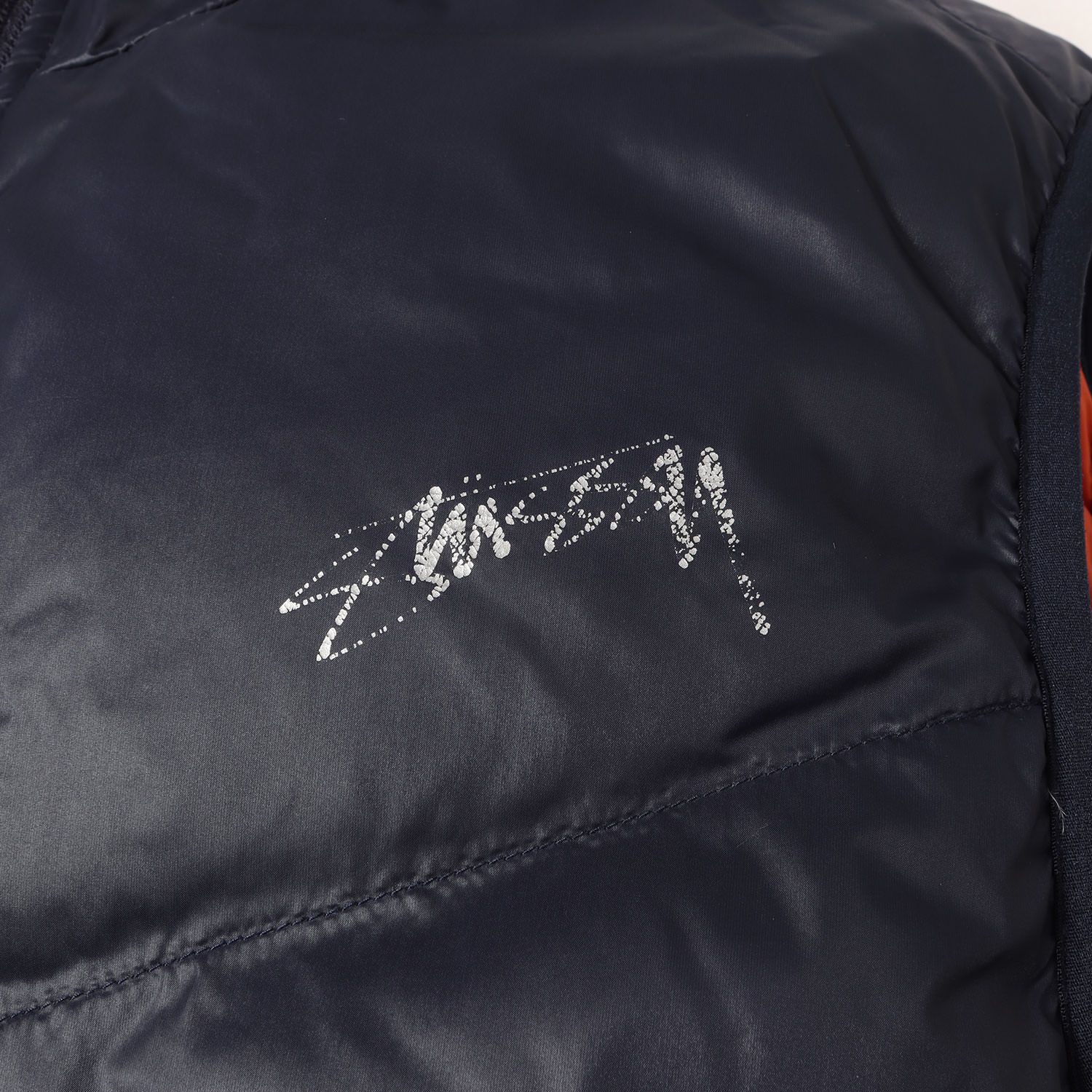 STUSSY ステューシー ベスト オレンジ ネイビー サイズ:L | 00s