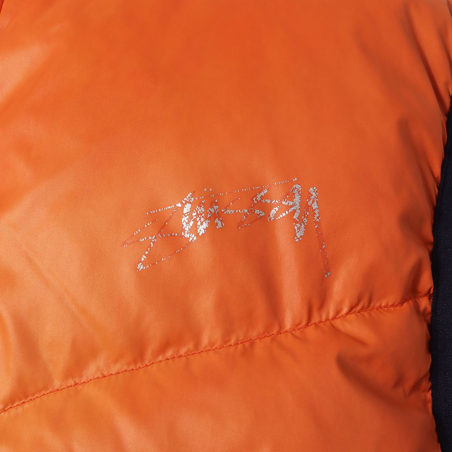 STUSSY ステューシー ベスト オレンジ ネイビー サイズ:L | 00s