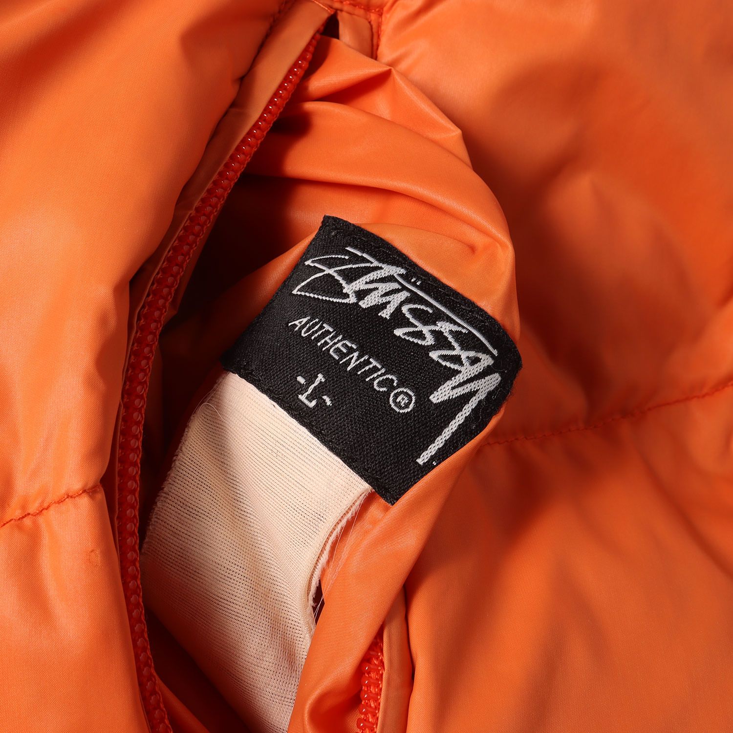 STUSSY ステューシー ベスト オレンジ ネイビー サイズ:L | 00s
