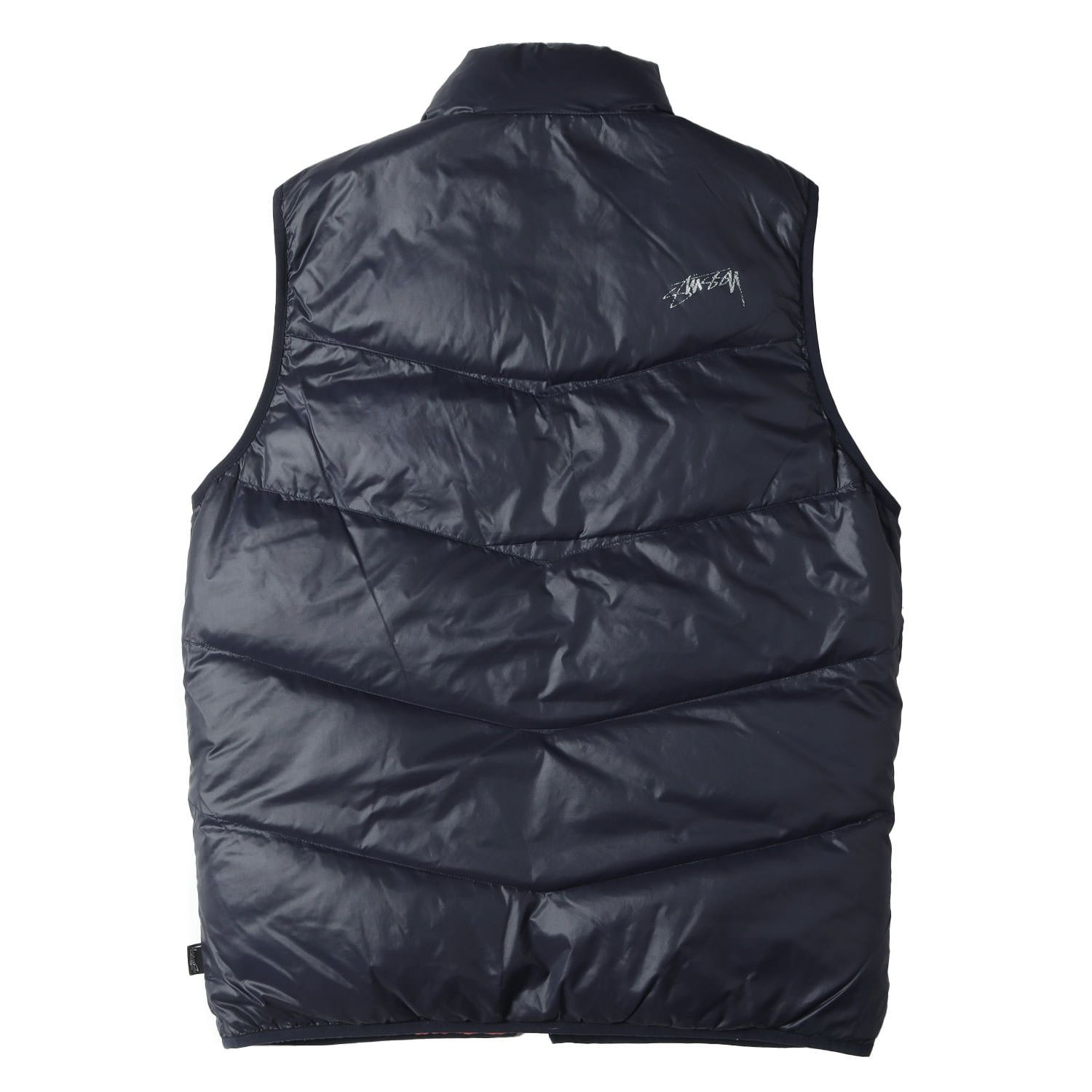 STUSSY ステューシー ベスト オレンジ ネイビー サイズ:L | 00s