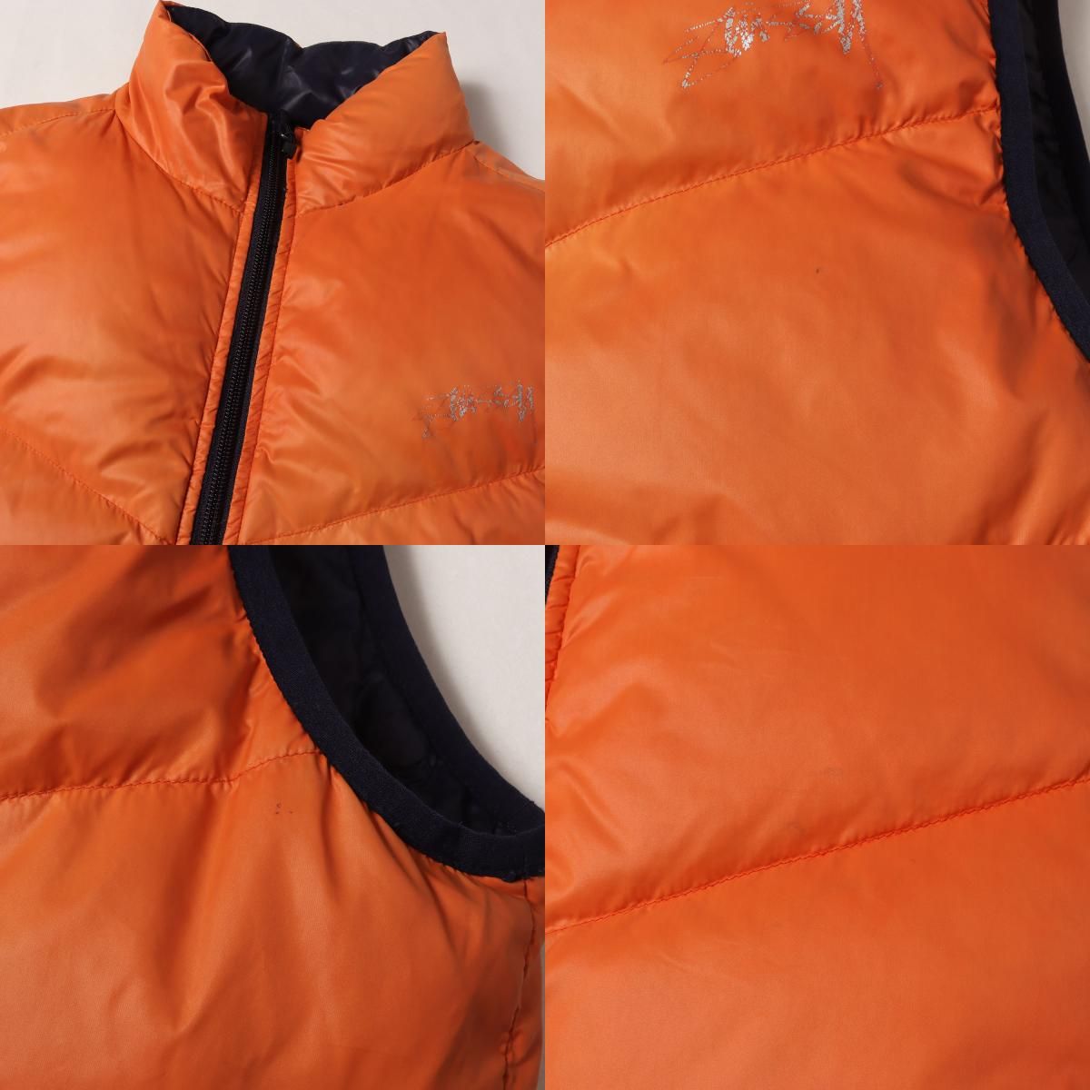 STUSSY ステューシー ベスト オレンジ ネイビー サイズ:L | 00s